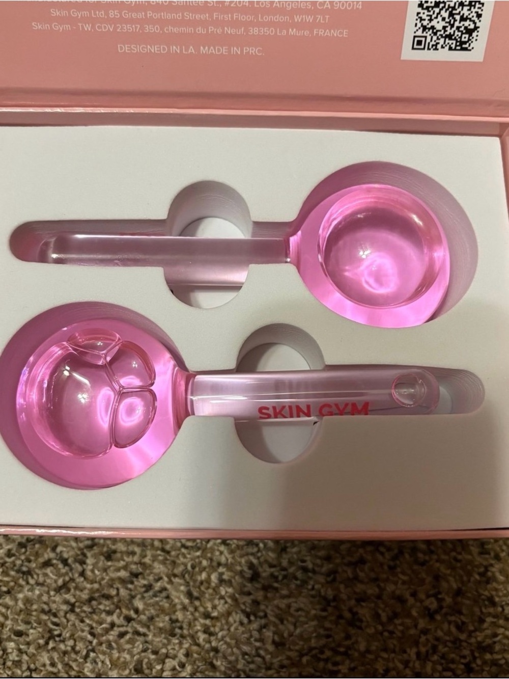 NWT Skin Gym Pink Facial Sculpting Massage Globes